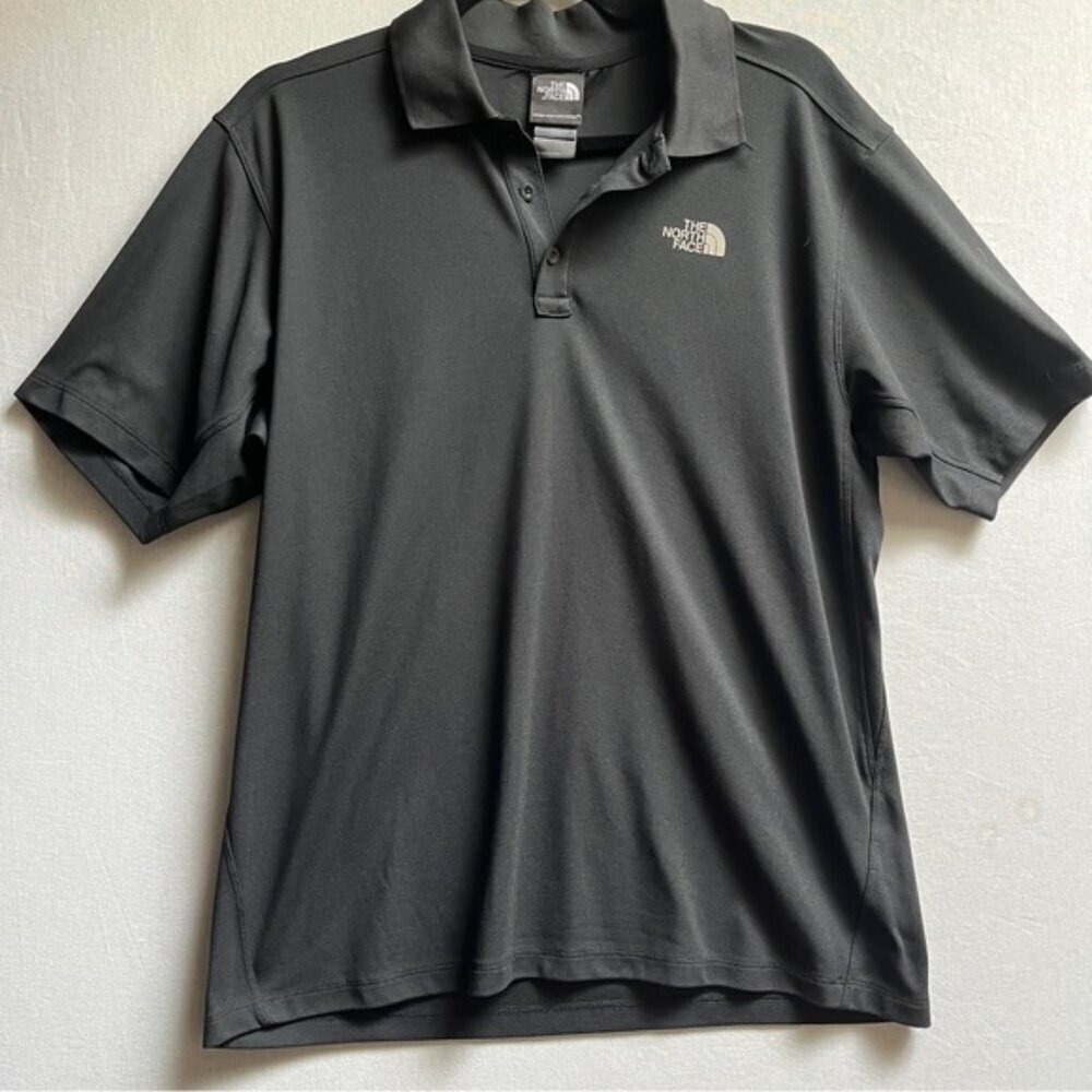 The North Face classic black polo shirt Sz M
